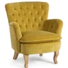 Poltrone E Chaise Longue>Bizzotto POLTRONA COLOR SENAPE - ORLINS