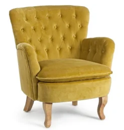 Poltrone E Chaise Longue>Bizzotto POLTRONA COLOR SENAPE - ORLINS