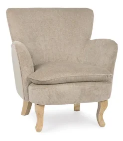 Poltrone E Chaise Longue>Bizzotto POLTRONA COLOR TORTORA - CHENILLE