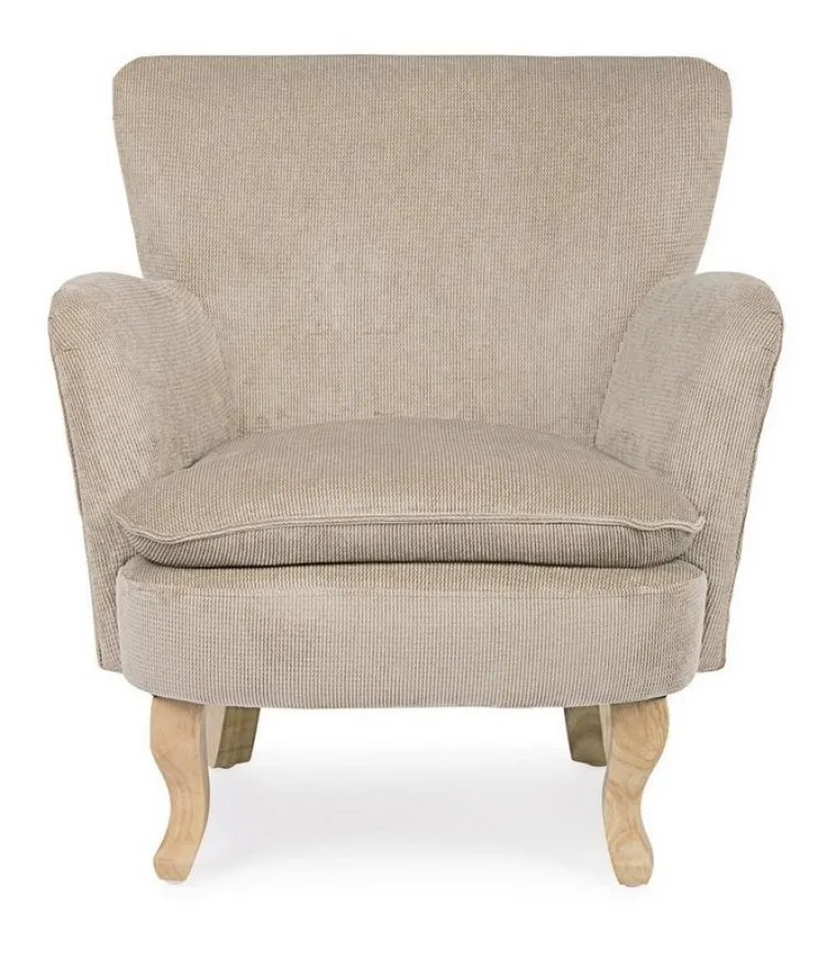Poltrone E Chaise Longue>Bizzotto POLTRONA COLOR TORTORA - CHENILLE