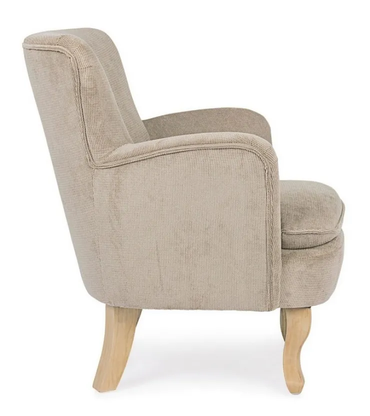 Poltrone E Chaise Longue>Bizzotto POLTRONA COLOR TORTORA - CHENILLE