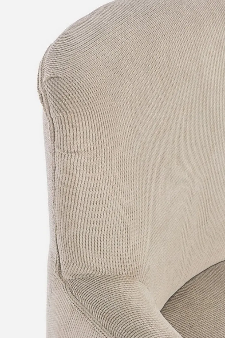 Poltrone E Chaise Longue>Bizzotto POLTRONA COLOR TORTORA - CHENILLE