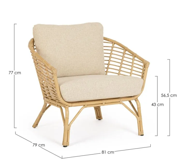 Poltrone>Bizzotto POLTRONA CON CUSCINI - MABEL