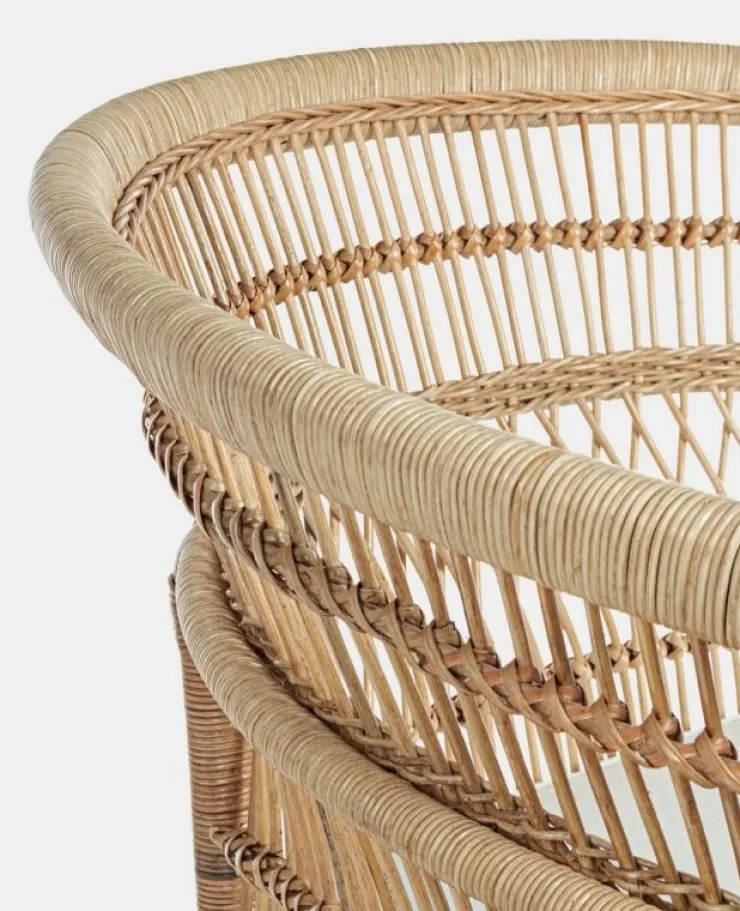 Poltrone E Chaise Longue>Bizzotto POLTRONA CON CUSCINO IN FIBRE NATURALI - JOSEFINA