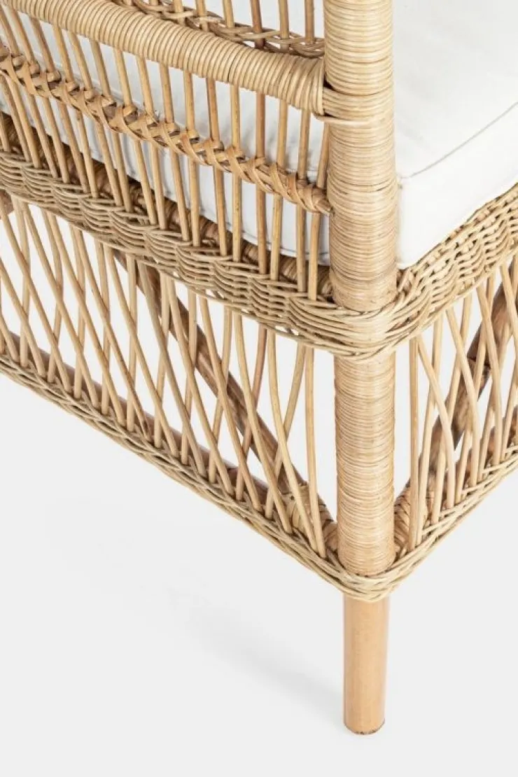 Poltrone E Chaise Longue>Bizzotto POLTRONA CON CUSCINO IN FIBRE NATURALI - JOSEFINA