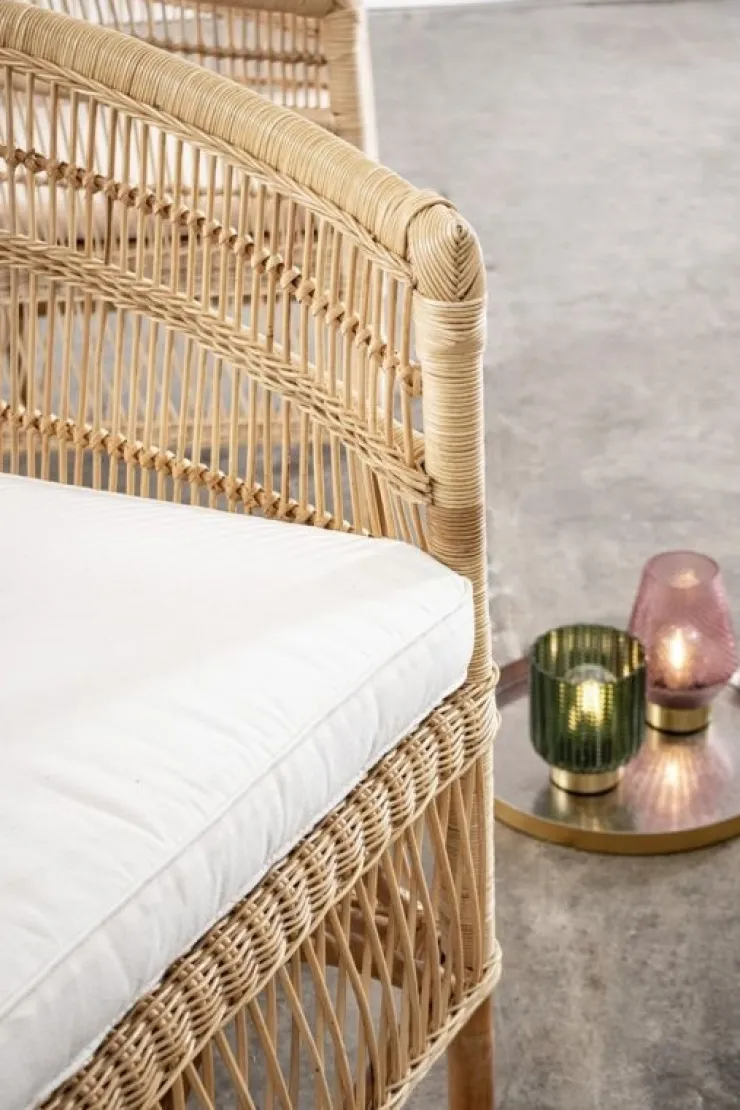 Poltrone E Chaise Longue>Bizzotto POLTRONA CON CUSCINO IN FIBRE NATURALI - JOSEFINA