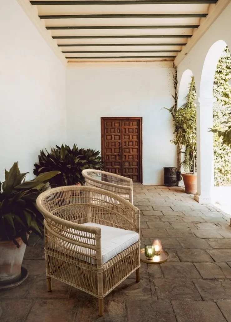 Poltrone E Chaise Longue>Bizzotto POLTRONA CON CUSCINO IN FIBRE NATURALI - JOSEFINA