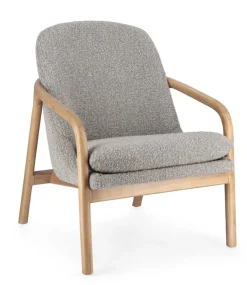 Poltrone E Chaise Longue>Bizzotto POLTRONA EFFETTO BOUCLE' STONE - ELAIDE