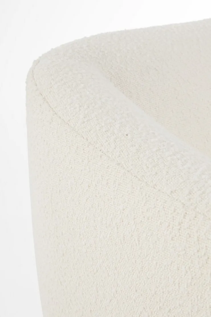 Poltrone E Chaise Longue>Bizzotto POLTRONA EFFETTO BOUCLE' BIANCO - CLAUDINE