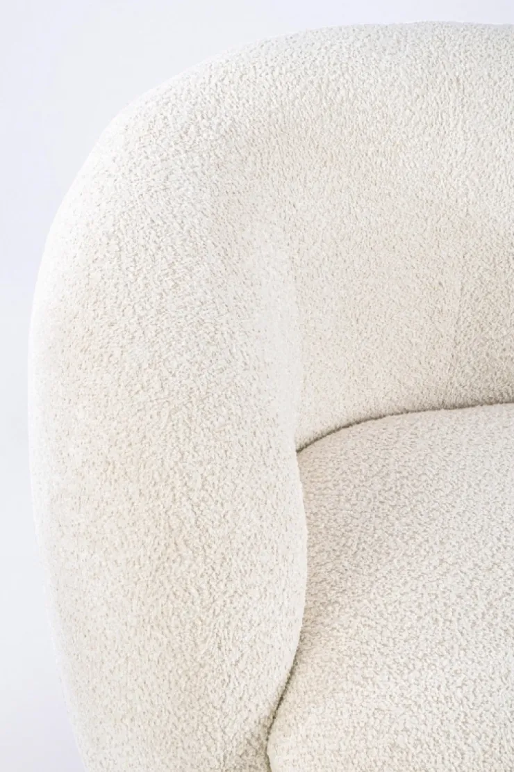 Poltrone E Chaise Longue>Bizzotto POLTRONA EFFETTO BOUCLE' NATURALE - TECLA