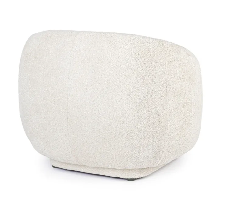 Poltrone E Chaise Longue>Bizzotto POLTRONA EFFETTO BOUCLE' NATURALE - TECLA