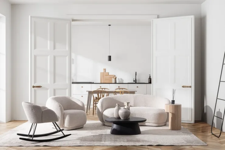 Poltrone E Chaise Longue>Bizzotto POLTRONA EFFETTO BOUCLE' NATURALE - TECLA