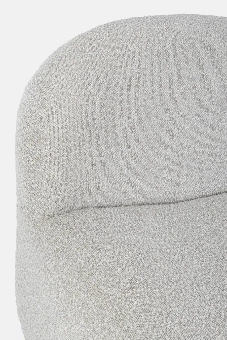 Poltrone E Chaise Longue>Bizzotto POLTRONA EFFETTO BOUCLE' GRIGIO - BASSILLA