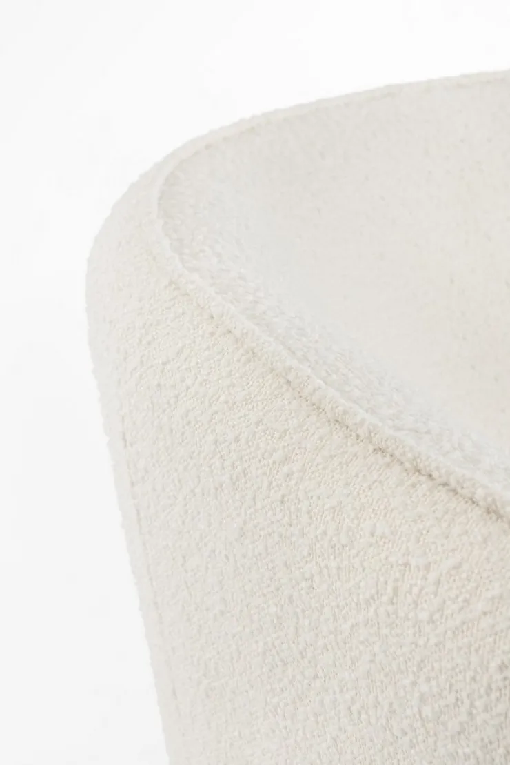 Poltrone E Chaise Longue>Bizzotto POLTRONA EFFETTO BOUCLE' BIANCO - AVRIL