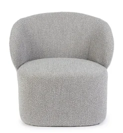 Poltrone E Chaise Longue>Bizzotto POLTRONA EFFETTO BUCLE' GRIGIO - BABILA