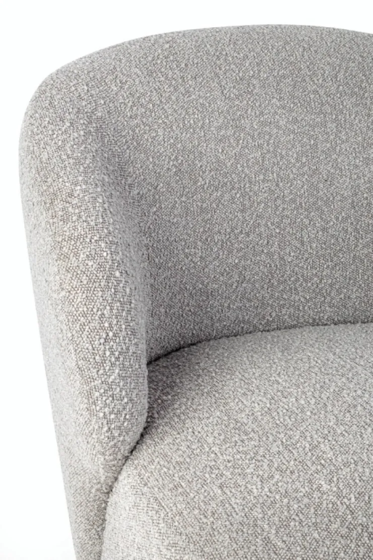 Poltrone E Chaise Longue>Bizzotto POLTRONA EFFETTO BUCLE' GRIGIO - BABILA