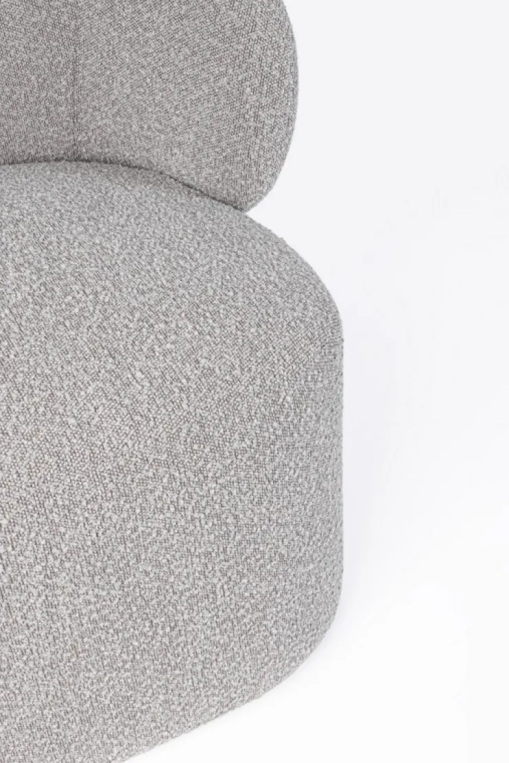 Poltrone E Chaise Longue>Bizzotto POLTRONA EFFETTO BUCLE' GRIGIO - BABILA