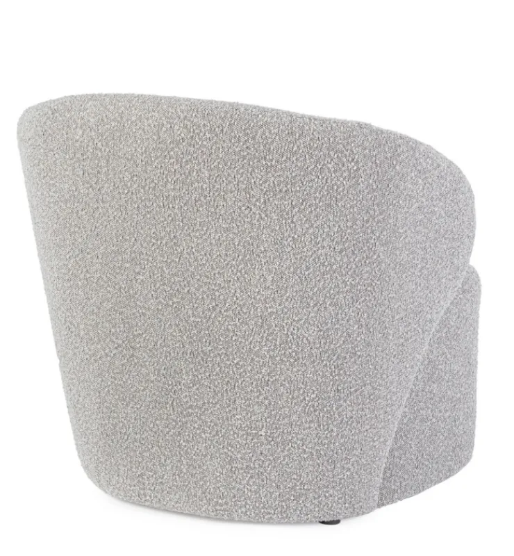 Poltrone E Chaise Longue>Bizzotto POLTRONA EFFETTO BUCLE' GRIGIO - BABILA
