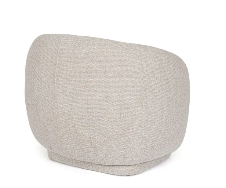 Poltrone E Chaise Longue>Bizzotto POLTRONA GIREVOLE BRITTANY NATURALE