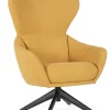 Poltrone E Chaise Longue>Bizzotto POLTRONA GIREVOLE HAILEY SENAPE