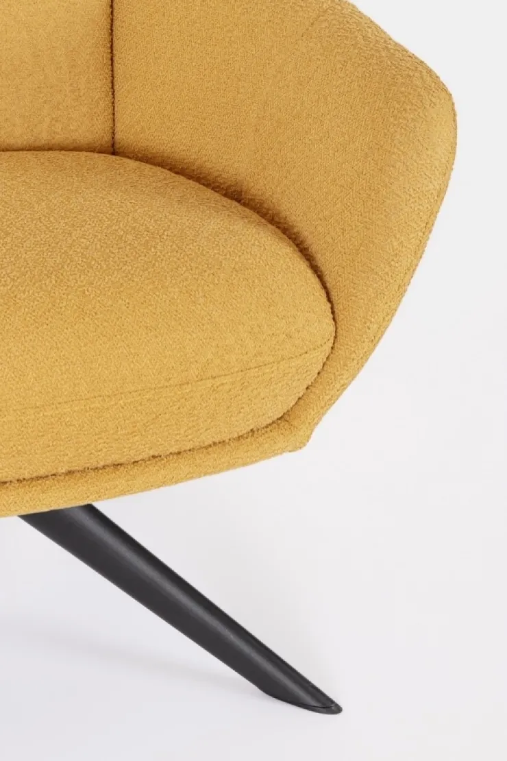 Poltrone E Chaise Longue>Bizzotto POLTRONA GIREVOLE HAILEY SENAPE