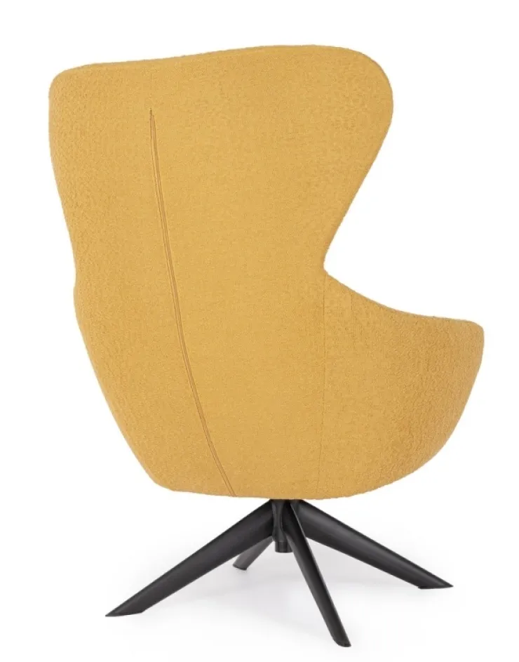 Poltrone E Chaise Longue>Bizzotto POLTRONA GIREVOLE HAILEY SENAPE