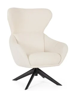 Poltrone E Chaise Longue>Bizzotto POLTRONA GIREVOLE HAILEY SNOW