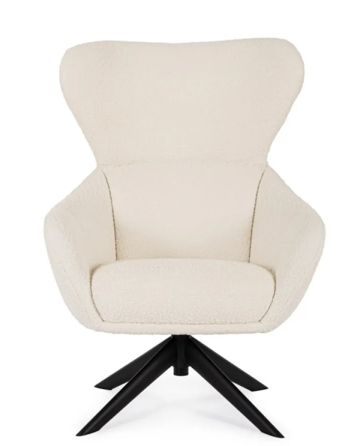 Poltrone E Chaise Longue>Bizzotto POLTRONA GIREVOLE HAILEY SNOW