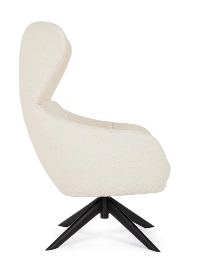 Poltrone E Chaise Longue>Bizzotto POLTRONA GIREVOLE HAILEY SNOW