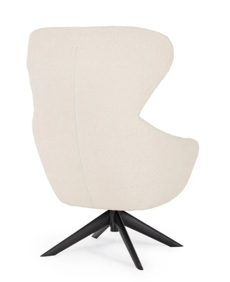 Poltrone E Chaise Longue>Bizzotto POLTRONA GIREVOLE HAILEY SNOW