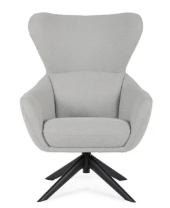 Poltrone E Chaise Longue>Bizzotto POLTRONA GIREVOLE HAILEY GRIGIO