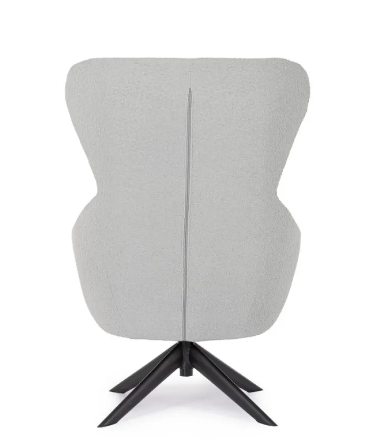 Poltrone E Chaise Longue>Bizzotto POLTRONA GIREVOLE HAILEY GRIGIO