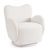 Poltrone E Chaise Longue>Bizzotto POLTRONA GIREVOLE HARPER BIANCO
