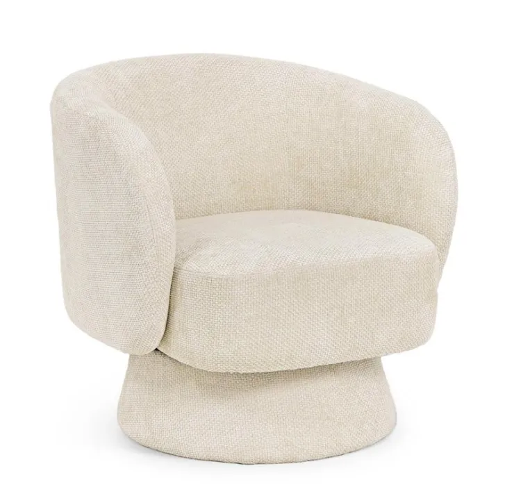 Poltrone E Chaise Longue>Bizzotto POLTRONA GIREVOLE JULIENNE SHELL