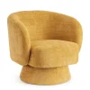 Poltrone E Chaise Longue>Bizzotto POLTRONA GIREVOLE JULIENNE SENAPE