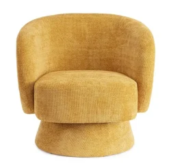 Poltrone E Chaise Longue>Bizzotto POLTRONA GIREVOLE JULIENNE SENAPE