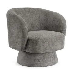 Poltrone E Chaise Longue>Bizzotto POLTRONA GIREVOLE JULIENNE GRIGIO SCURO