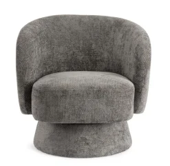 Poltrone E Chaise Longue>Bizzotto POLTRONA GIREVOLE JULIENNE GRIGIO SCURO