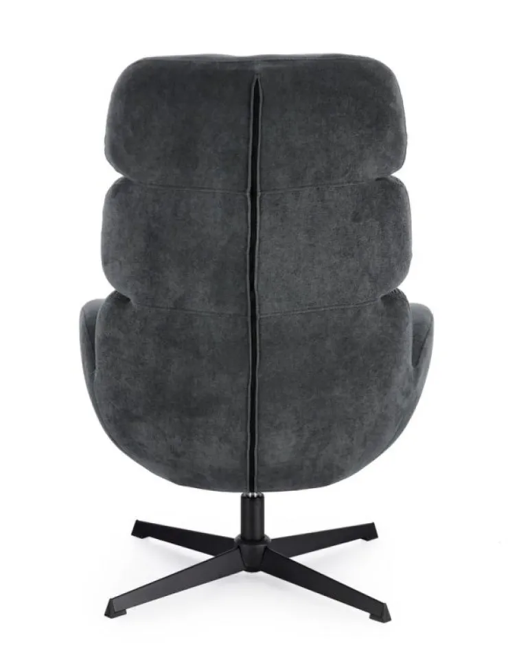 Poltrone E Chaise Longue>Bizzotto POLTRONA GIREVOLE VIOLANTE NERO