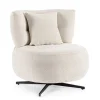 Poltrone E Chaise Longue>Bizzotto POLTRONA GONNIE ECRU' PUNTINATO