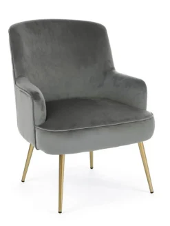 Poltrone E Chaise Longue>Bizzotto POLTRONA GRIGIA - CLELIA