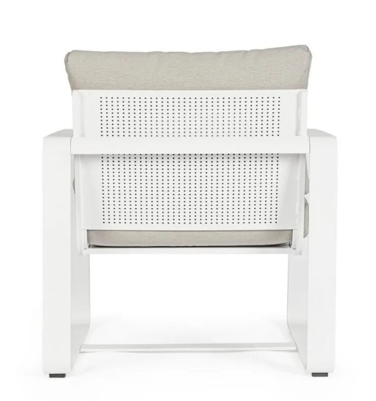 Poltrone>Bizzotto POLTRONA IN ALLUMINIO BIANCO YK11 - MERRIGAN
