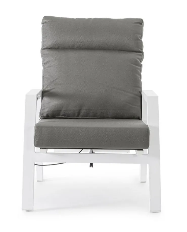 Poltrone>Bizzotto POLTRONA IN ALLUMINIO BIANCO JX11 - KLEDI
