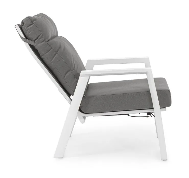 Poltrone>Bizzotto POLTRONA IN ALLUMINIO BIANCO JX11 - KLEDI