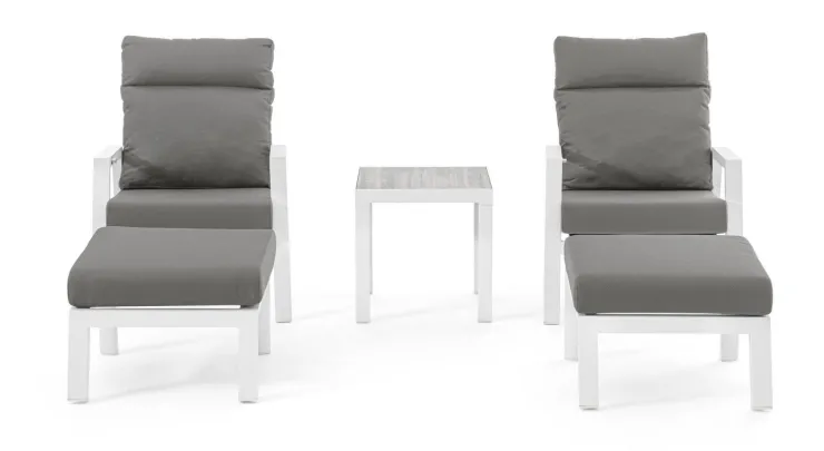 Poltrone>Bizzotto POLTRONA IN ALLUMINIO BIANCO JX11 - KLEDI