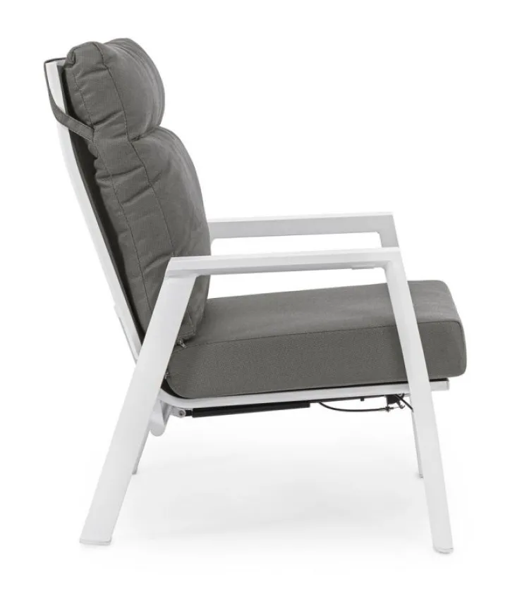 Poltrone>Bizzotto POLTRONA IN ALLUMINIO BIANCO JX11 - KLEDI