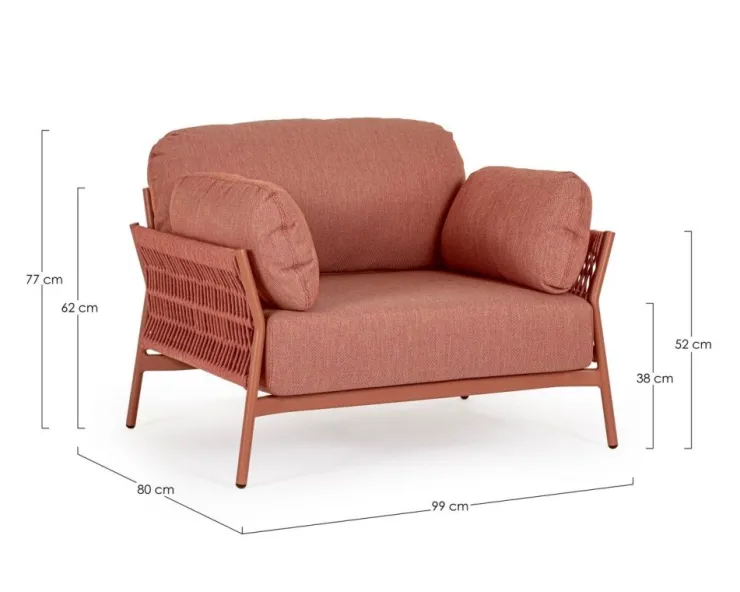 Poltrone>Bizzotto POLTRONA IN ALLUMINIO SIERRA QS21 - PARDIS