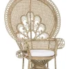Poltrone E Chaise Longue>Bizzotto POLTRONA IN FIBRE NATURALI SFODERABILE NATURALE - PEACOCK