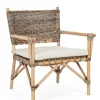 Poltrone E Chaise Longue>Bizzotto POLTRONA IN FIBRE NATURALI CON CUSCINO - TARIFA