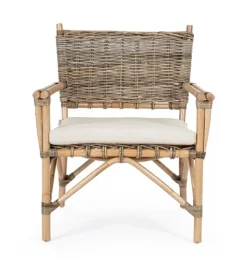Poltrone E Chaise Longue>Bizzotto POLTRONA IN FIBRE NATURALI CON CUSCINO - TARIFA